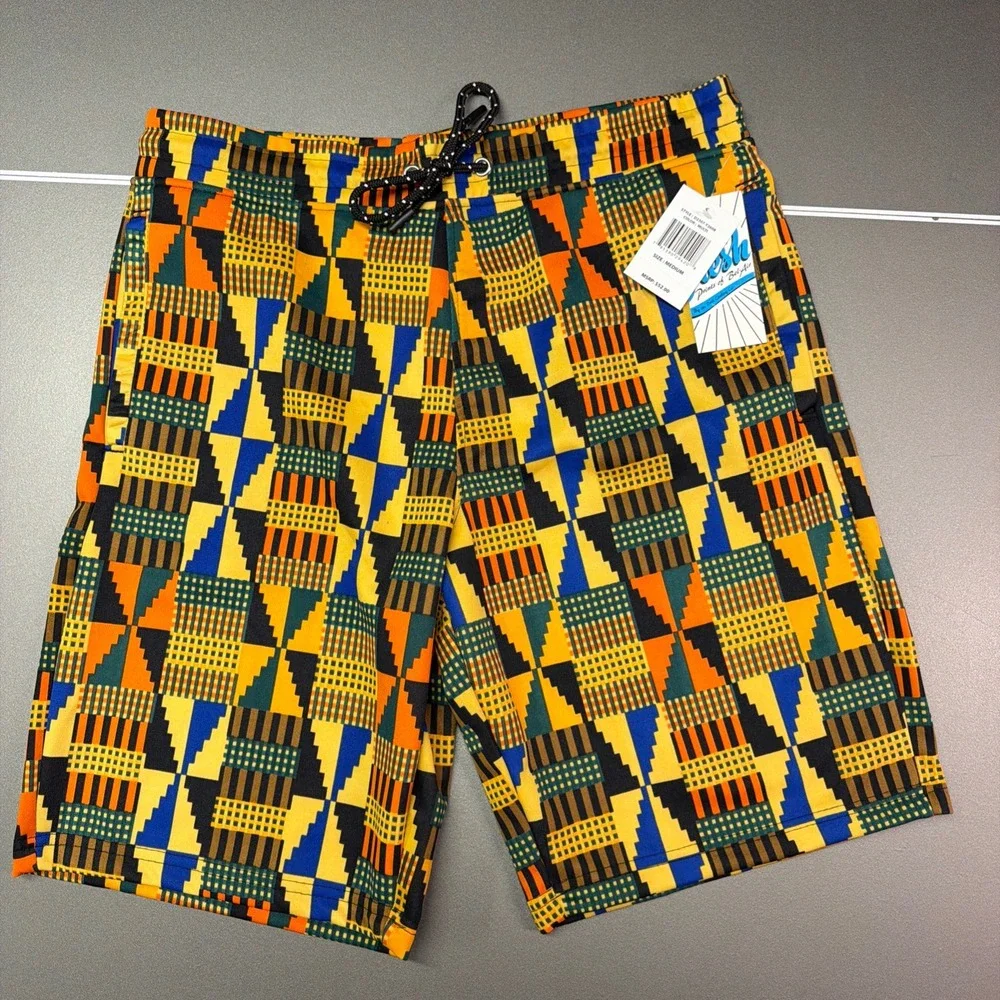 Fresh Prints Of Bel Air African Print Board Shorts Size Medium NWT!